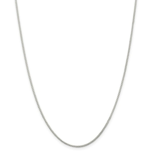 925 Sterling Silver Round Spiga Chain Necklace Jewelry Gifts for Women in Silver Choice of Lengths 16 18 20 24 30 22 26 28 36 and Variety of mm Options 925 Sterling Silver Round Spiga Chain Necklace Jewelry Gifts for Women in Silver Choice of Lengths 16 18 20 24 30 22 26 28 36 and Variety of mm Options